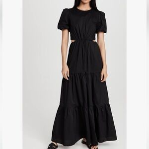 WAYF Plaza Maxi dress in Black size S